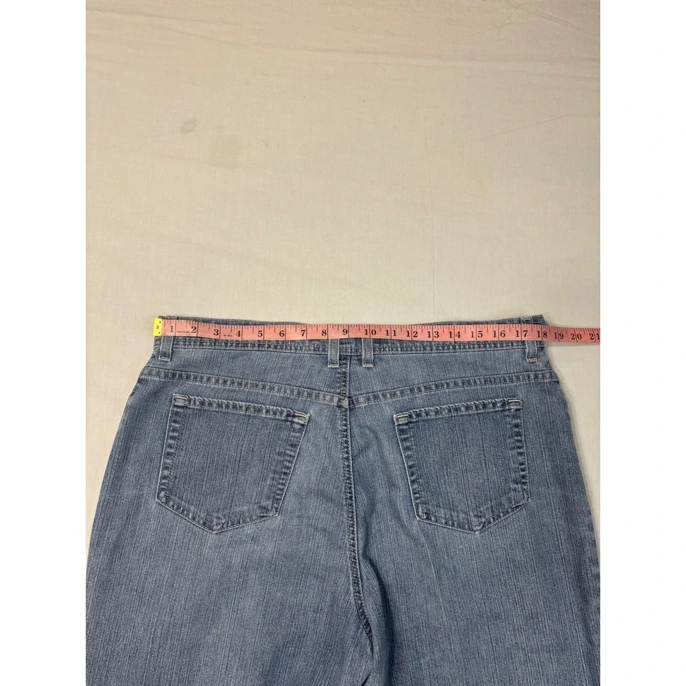 Gloria Vanderbilt Amanda Jeans Womens 16 Average Blue Straight Leg Medium Wash